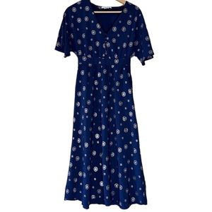 Boden Rosie Dress With Buttons Size 6